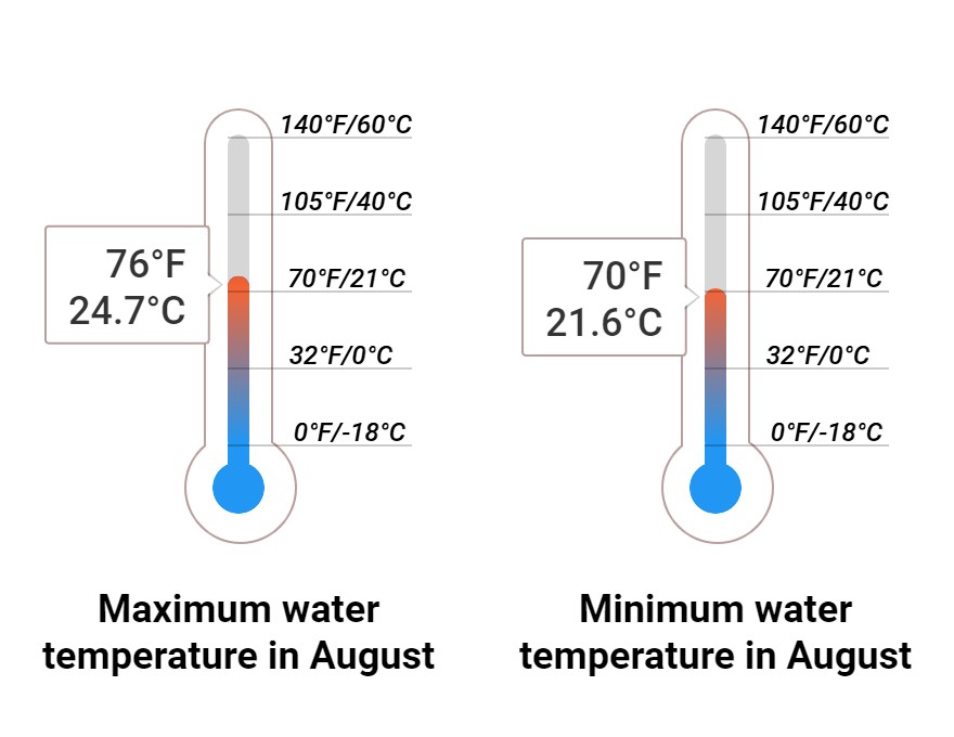 Average Sea temperature